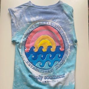 Tie-Dye Simply Southern Short Sleeve Shirt